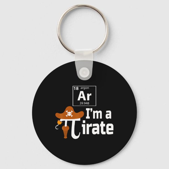 Chaveiro I'm A Pirate Funny Pi Pun Science 14 3.14 (Frente)