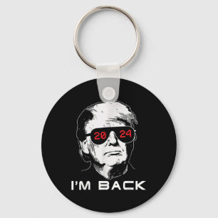 Chaveiro Im Back Trump 2024 Patriotic Leva A América De Vol
