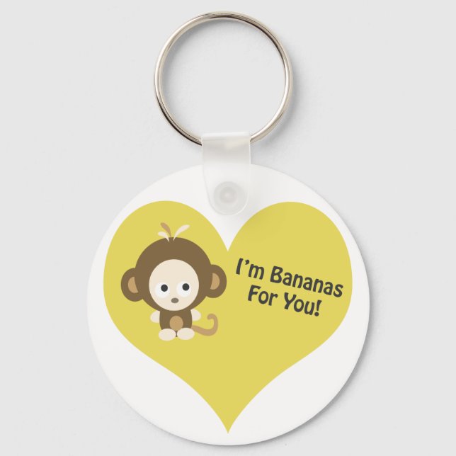Chaveiro Im Bananas para você, macaco (Frente)