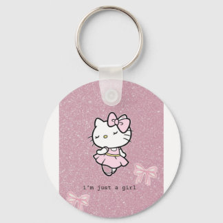 Chaveiro I'm just a girl key chain