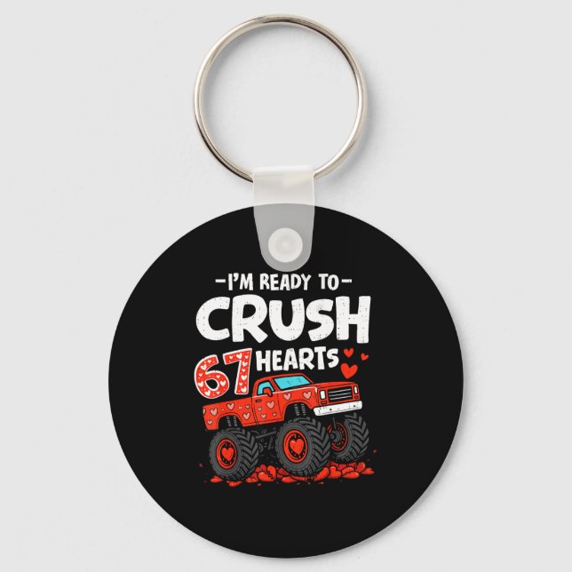 Chaveiro I'm Ready To Crush 67 Hearts Truck Valentines Day  (Frente)
