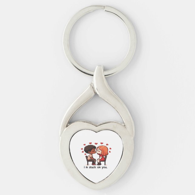 Chaveiro Im Stuck On You Classic Love Design  (Frente)