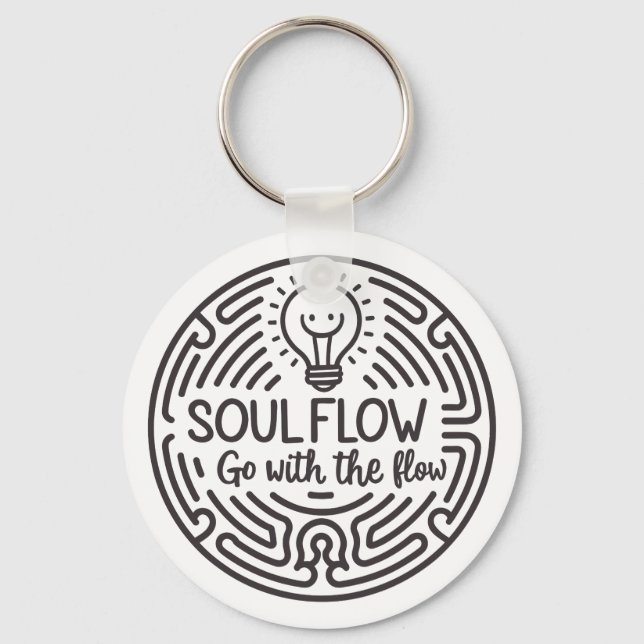 Chaveiro Ímã de Fluxo da Alma (Frente)