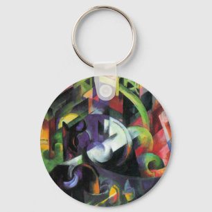 Chaveiro Imagem com Bovinos por Franz Marc, Vintage Art