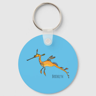 Chaveiro Imagem de desenho animado de seadragão fraco