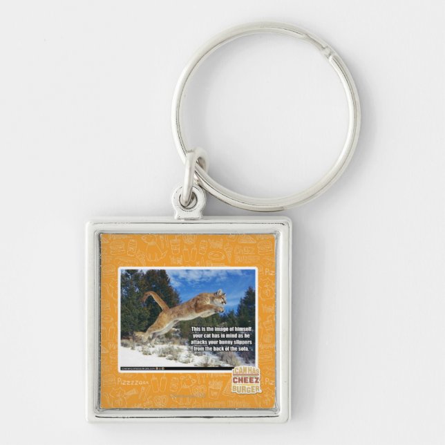 Chaveiro Imagem do gato (Frente)