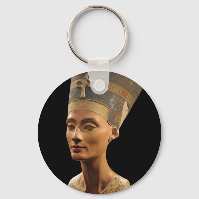 Chaveiro Imagem do Nefertiti Bust no Museu Neues (Frente)