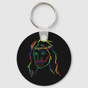 Chaveiro Imagem Gráfica de abstrato Jesus Legal peça de div