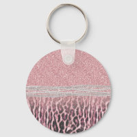 Imagem Luminosa Cinzenta Cor-de-Rosa com Leopardo 