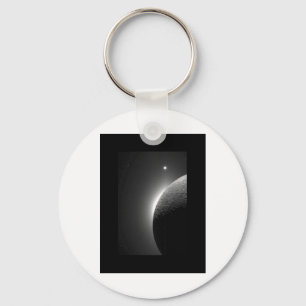 Chaveiro Imagem magnífica da NASA, a Lua iluminada pela Ter