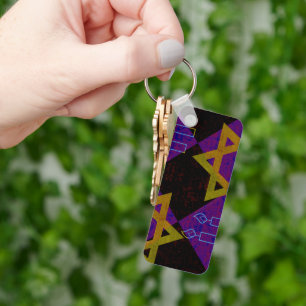 Chaveiro Imagem temática de Hanukkah da SlipperyJoe em amar