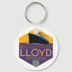 Chaveiro Imagem Vintage de Ocean Liner