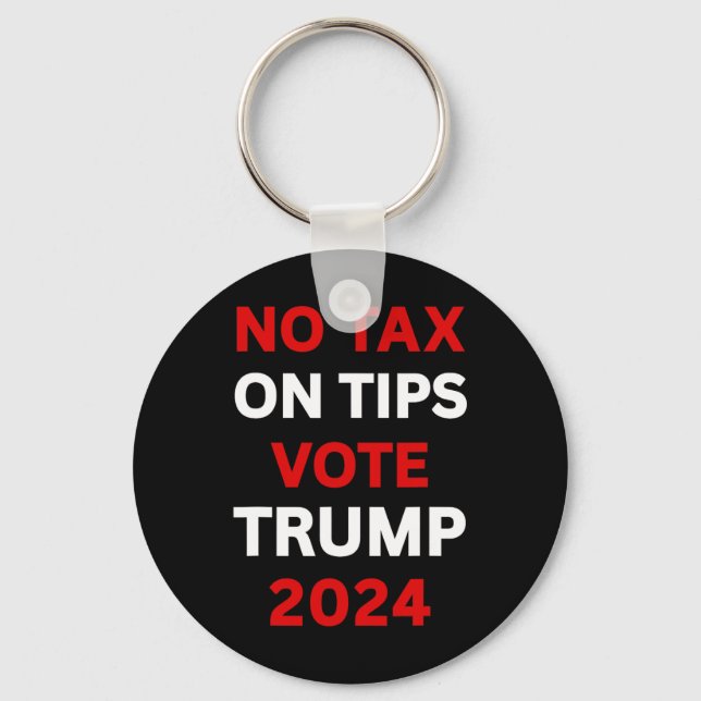 Chaveiro Imposto Sobre Dicas Votem Trump 2024 Devolva A Amé (Frente)