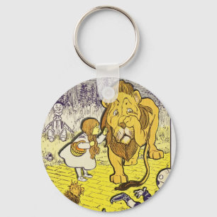 Chaveiro Impressão da edição de mágico de Oz do vintage