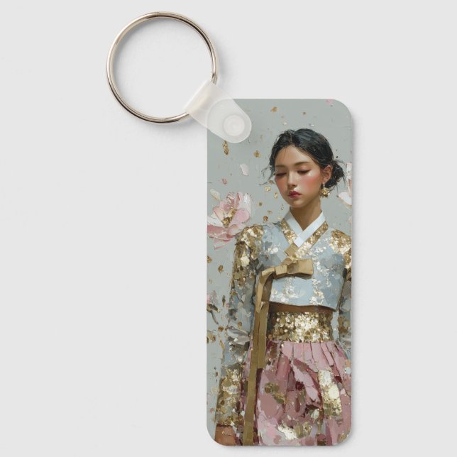 Chaveiro Impressão de Arte do Hanbok Moderno (Frente)