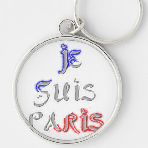 Chaveiro Impressão de Arte Je Suis Paris