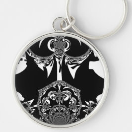 Chaveiro Impressão de Arte Negra e Branca Africano