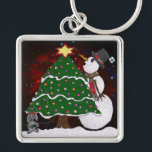 Chaveiro Impressão de Arte Surpresa de Árvore de Natal<br><div class="desc">Você está vendo a Coleção de Design Lee Hiller. Roupa,  Ofertas e Coleções Lee Hiller Fotografia ou Coleção de Arte Digital. Você pode ver sua fotografia da Nature em http://HikeOurPlanet.com/ e seguir seu blog de caminhada no Hot Primavera National Park.</div>