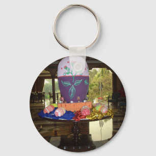 Chaveiro Impressão de Ovos de Páscoa Decorados