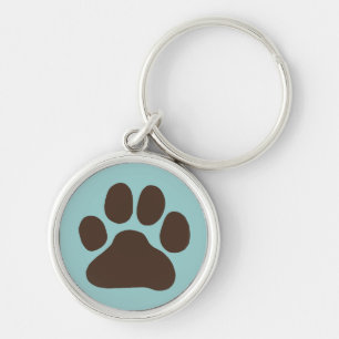 Chaveiro Impressão de Pata de Cães