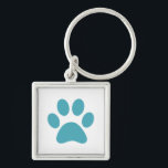 Chaveiro Impressão de Paw<br><div class="desc">Design de impressão de plataforma divertida para amantes de os animais!</div>