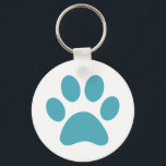 Chaveiro Impressão de Paw<br><div class="desc">Design de impressão de plataforma divertida para amantes de os animais!</div>