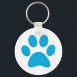 Chaveiro Impressão de Paw<br><div class="desc">Design de impressão de plataforma divertida para amantes de os animais!</div>