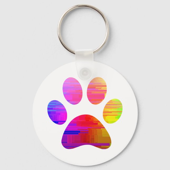 Chaveiro Impressão de Paw (Frente)