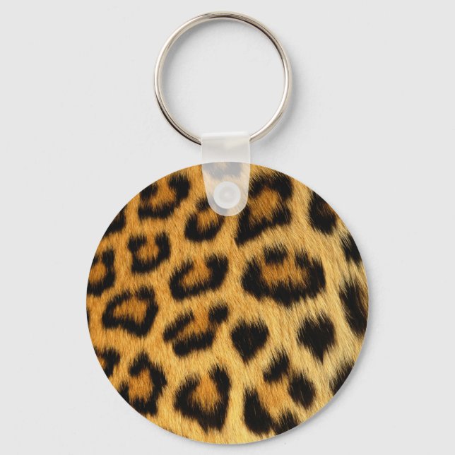 Chaveiro Impressão de peles de leopardo (Frente)
