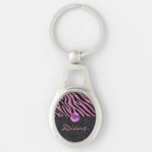 Chaveiro Impressão Zebra com brilho