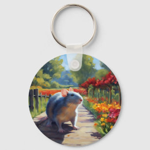 Chaveiro Impressionista Rat Art