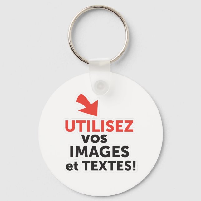 Chaveiro Imprimer vos design en ligne DIY en Français (Frente)