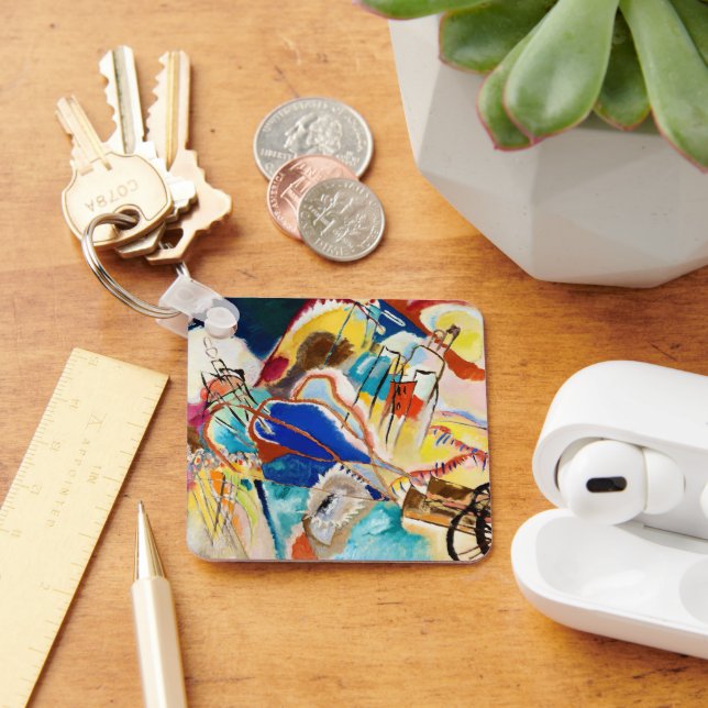 Chaveiro Improvisação 30 (Canhões) de Wassily Kandinsky (Mesa)