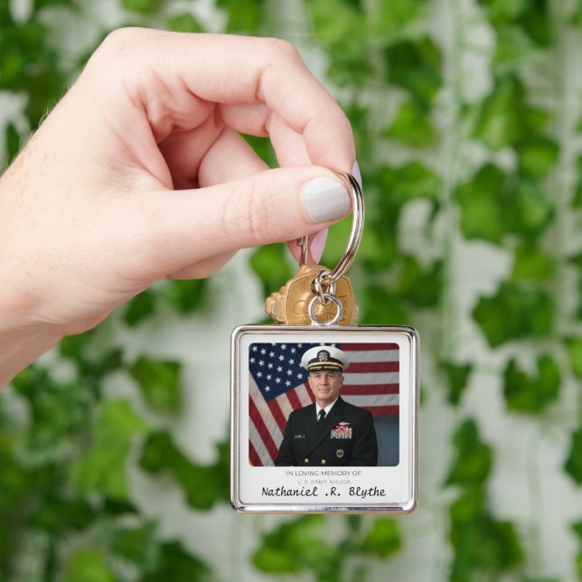 Chaveiro In Loving Memory Custom Photo Memorial Keepsake (Mão)