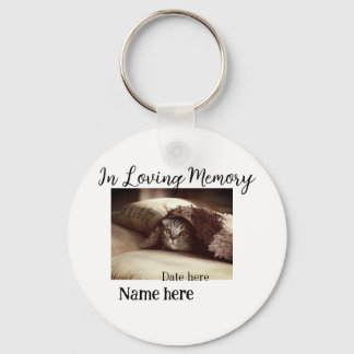 Chaveiro In loving memory memorial keepsake add pet name