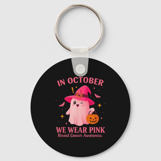 Chaveiro In October We Wear Nk – Breast Cancer Awareness  (Frente)
