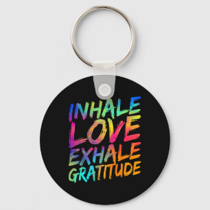 Chaveiro Inalar Amor Exalar Gratidão Yoga Meditação Espirit