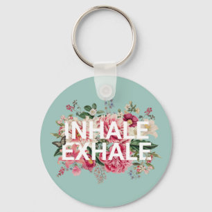 Chaveiro Inalar Tipografia Floral Exalada