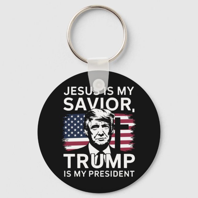 Chaveiro Inauguração 2025 Jesus E Trump (Frente)