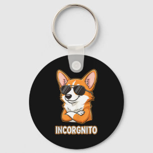Chaveiro Incógnito Dono de Cachorro Corgi Galês Engraçado H