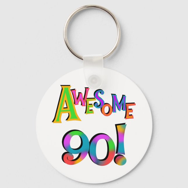 Chaveiro Incrível 90 t-shirts e presentes (Frente)