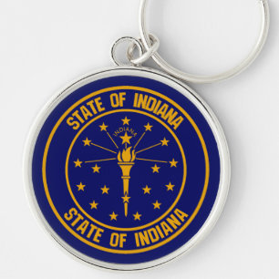 Chaveiro Indiana Round Emblem