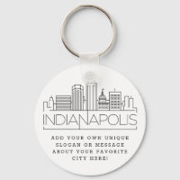 Indianapolis Estilizada Linha Cria | Slogan Person