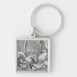 Chaveiro Indianos que comemoram o Chuno ou a batata