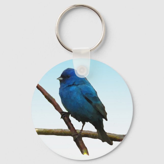 Chaveiro Indigo Bunting (Frente)