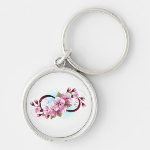 Chaveiro Infinidade com Flores de Flor Sakura