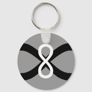 Chaveiro Infinity Black&White