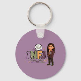 Chaveiro INFJ — A Guardiã das Ideias