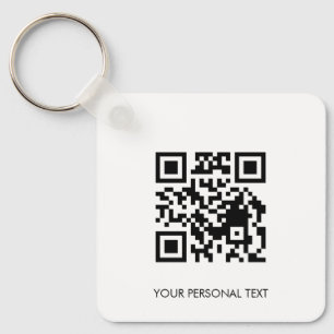 Chaveiro Informações de Contato QR Personalizado Design Min