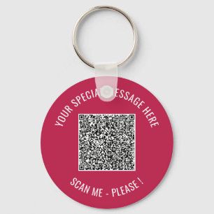 Chaveiro Informações sobre o código QR Seu presente especia